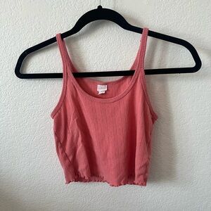 Colsie Pink Ribbed Sleep Camisole